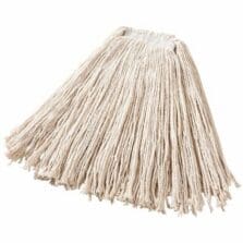 24 oz Dura Pro Cut-End Cotton Wet Mop, 1" Headband, White