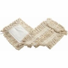 24" Disposable Cut End Cotton Dust Mop, Envelope Style Back, White