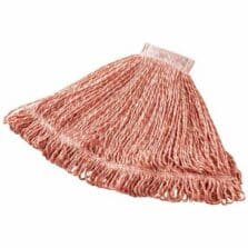 Wet Mop, Cotton/Synthetic Blend, 5", Large, 6/CT, Red