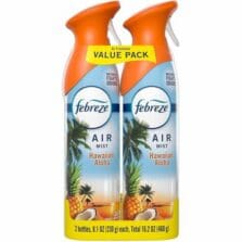 Air Freshener Spray, Natural Propellant, Hawaiian Aloha Scent, 8.1oz, 2/PK, 3PK/CT, Orange