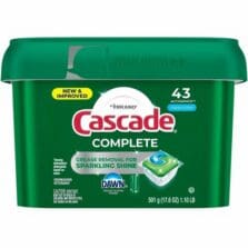 Detergent, f/Dishwasher, ActionPac, Pods, w/Dawn, 6/PK, 43PK/CT, Green