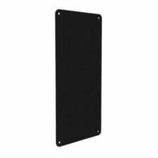 Haven Acoustic Wall Panel, Recycled Fabric, 6' x 2'7", Black