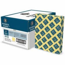Multipurpose Color Paper, 20 lb, 8-1/2"x11", 500/RM, 10/CT, Canary