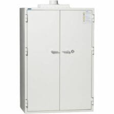 Safe, Charging,110V, 40Outlet, 4Shelf, DblWallSteel, Insulatd, KeyLock, 20.09CuFt, 44.5"Wx28"Dx68.75"H, WE
