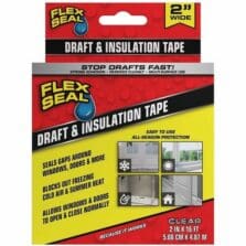 SealingTape,Drafts&Insulation, Weatherproof, Indoor/Outdoor, Peel&Stick, NonPorousSurfaces, 2"x16', CR