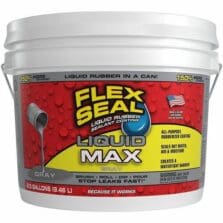 SealantCoating, Liqu, Flex, Rubber, Waterproof, Mildew/UV/ChemResist, MultiSurfce, Indoor&Outdoor, 2.5Gal, GY