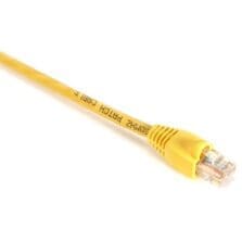 1 ft Category 5e Network Cable for Patch Panel, Wallplate, Network Device - First End: 1 x RJ-45 Network - Male - Second End: 1 x RJ-45 Network - Male - 1 Gbit/s - Patch Cable - Gold Plated Contact - CM - 24 AWG - Yellow - 1 Each