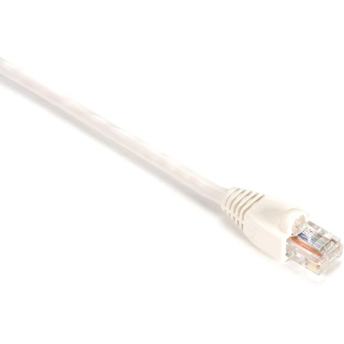 1 ft Category 5e Network Cable for Patch Panel, Wallplate, Network Device - First End: 1 x RJ-45 Network - Male - Second End: 1 x RJ-45 Network - Male - 1 Gbit/s - Patch Cable - Gold Plated Contact - CM - 24 AWG - White - 1 Each