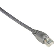 10 ft Category 6 Network Cable for Patch Panel, Wallplate, Network Device - First End: 1 x RJ-45 Network - Male - Second End: 1 x RJ-45 Network - Male - 1 Gbit/s - Patch Cable - Gold Plated Contact - CM - 24 AWG - Gray - 1 Each