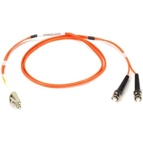 32.80 ft Fiber Optic Network Cable for Network Device - First End: 2 x ST Network - Male - Second End: 2 x LC Network - Male - Patch Cable - OFNR - 50/125 &micro;m - Orange - 1 Each