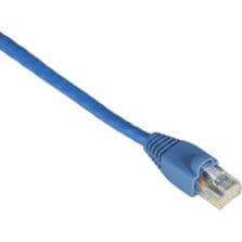 10 ft Category 6 Network Cable for Patch Panel, Wallplate, Network Device - First End: 1 x RJ-45 Network - Male - Second End: 1 x RJ-45 Network - Male - 1 Gbit/s - Patch Cable - Gold Plated Contact - CM - 24 AWG - Blue - 1 Each
