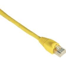 10 ft Category 6 Network Cable for Patch Panel, Wallplate, Network Device - First End: 1 x RJ-45 Network - Male - Second End: 1 x RJ-45 Network - Male - 1 Gbit/s - Patch Cable - Gold Plated Contact - CM - 24 AWG - Yellow - 1 Each