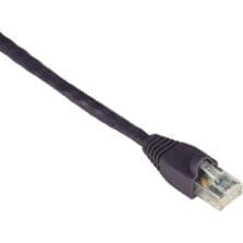 10 ft Category 6 Network Cable for Patch Panel, Wallplate, Network Device - First End: 1 x RJ-45 Network - Male - Second End: 1 x RJ-45 Network - Male - 1 Gbit/s - Patch Cable - Gold Plated Contact - CM - 24 AWG - Purple - 1 Each