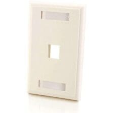 1 x Total Number of Socket(s) - 1-gang - Flush Mount - White - 1 Each