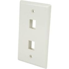 2 x Total Number of Socket(s) - White - 2 x RJ-45 Port(s) - 1 Each