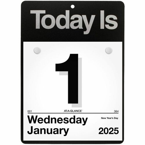Today Is Wall Calendar, 6.63 x 9.13, White Sheets, 12-Month (Jan to Dec): 2026