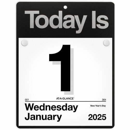 "Today Is" Calendar, 12 Mths Jan-Dec, 1PPD, 9-3/8"x12", BK