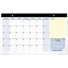 Desk Pad Calendar, Jan-Jan 13 Month, 17-3/4"x10-7/8", Multi