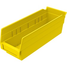Shelf Bin, Grease/Oil Resistant, 4-1/8"x11-5/8"x4", Yellow
