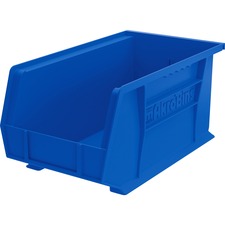 Bins, Unbreakable/Waterproof, 8-1/4"x14-3/4"x7", Blue
