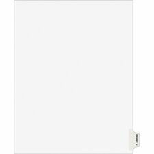 Index Dividers, "J", Side Tab, 8-1/2"x11", 25/PK, WE