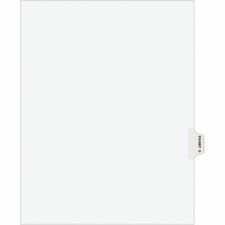 Index Dividers, "Q", Side Tab, 8-1/2"x11", 25/PK, WE