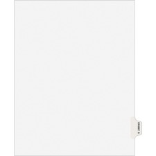 Index Dividers, "S", Side Tab, 8-1/2"x11", 25/PK, WE