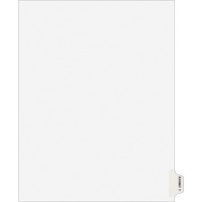 Index Dividers, "T", Side Tab, 8-1/2"x11", 25/PK, WE