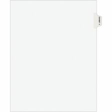 Index Dividers, "V", Side Tab, 8-1/2"x11", 25/PK, WE