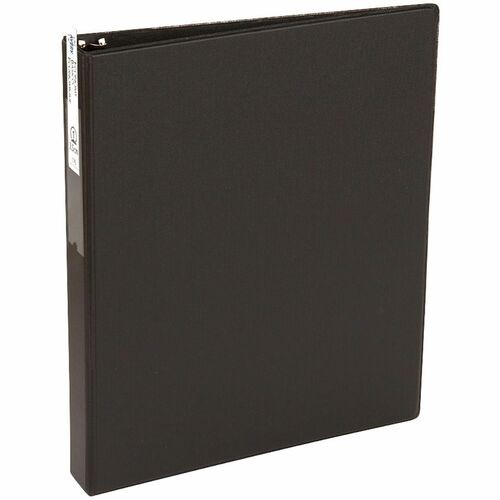 ECONOMY NON-VIEW BINDER WITH ROUND RINGS, 3 RINGS, 1" CAPACITY, 11 X 8.5, BLACK, (4301)