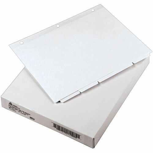 Write and Erase Plain-Tab Paper Dividers, 5-Tab, 11 x 8.5, White, 36 Sets
