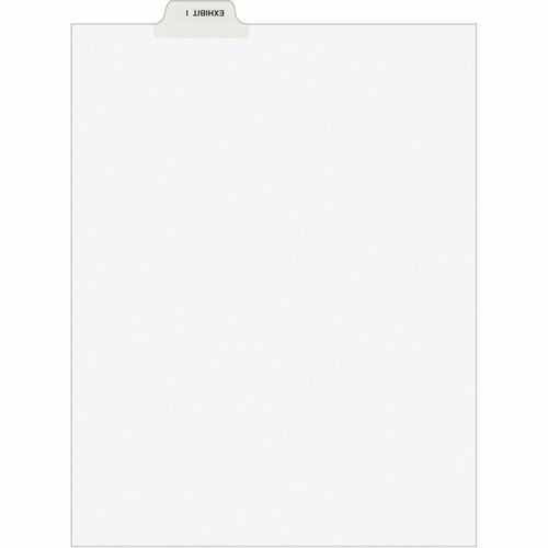 Avery-Style Preprinted Legal Bottom Tab Divider, 26-Tab, Exhibit I, 11 x 8.5, White, 25/PK