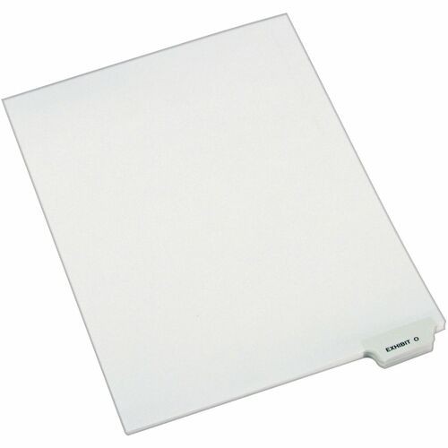 Divider, "Exhibit O", Bottom Tab, 8-1/2"x11", 25/PK, White