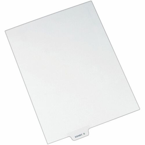 Divider, "Exhibit Q", Bottom Tab, 8-1/2"x11", 25/PK, White