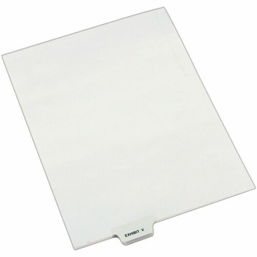 Avery-Style Preprinted Legal Bottom Tab Dividers, 26-Tab, Exhibit V, 11 x 8.5, White, 25/Pack