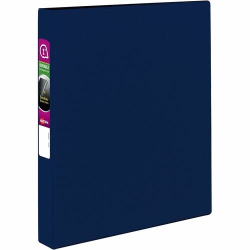 DURABLE NON-VIEW BINDER WITH DURAHINGE AND SLANT RINGS, 3 RINGS, 1" CAPACITY, 11 X 8.5, BLUE