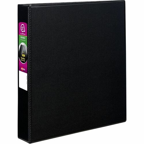 DURABLE NON-VIEW BINDER WITH DURAHINGE AND SLANT RINGS, 3 RINGS, 1.5" CAPACITY, 11 X 8.5, BLACK
