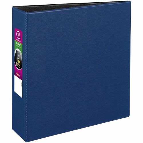 DURABLE NON-VIEW BINDER WITH DURAHINGE AND SLANT RINGS, 3 RINGS, 3" CAPACITY, 11 X 8.5, BLUE
