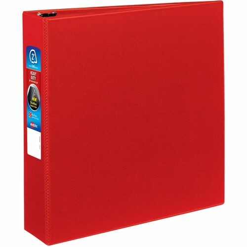 Binder, DuraHinge, 4 Pockets, 2" Capacity, 8-1/2"x11", Red