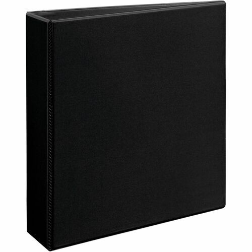 HEAVY-DUTY VIEW BINDER WITH DURAHINGE AND ONE TOUCH EZD RINGS, 3 RINGS, 2" CAPACITY, 11 X 8.5, BLACK