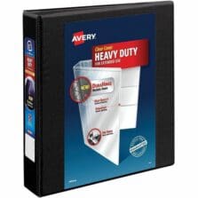 View Binder, DuraHinge, 1-1/2" Capacity, 8-1/2"x11", Black