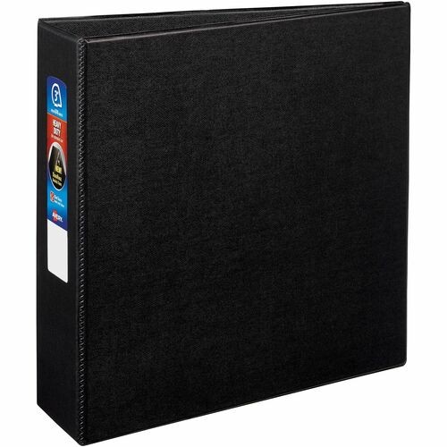 HEAVY-DUTY NON-VIEW BINDER WITH DURAHINGE AND LOCKING ONE TOUCH EZD RINGS, 3 RINGS, 3" CAPACITY, 11 X 8.5, BLACK