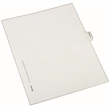 Index Dividers, Exhibit 16, Side Tab, 25/PK, White