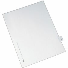 Index Dividers, Side Tab 6 - 1/25 Cut, 8-1/2"x11", 25/PK, WE