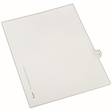 Index Dividers, Side Tab 9 - 1/25 Cut, 8-1/2"x11", 25/PK, WE