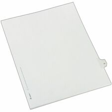 Index Dividers, Side Tab 31 - 1/25 Cut, 8-1/2"x11", 25/PK, WE