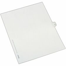 Index Dividers, Side Tab 38 - 1/25 Cut, 8-1/2"x11", 25/PK, WE