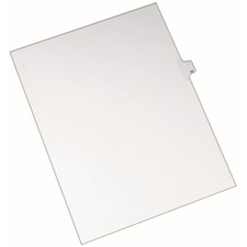 Index Dividers, Side Tab 85 - 1/25 Cut, 8-1/2"x11", 25/PK, WE