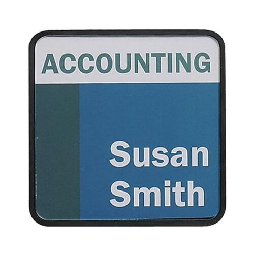 Cubicle/Wall Sign, Do-It-Yourself, 4-1/2"x1"x4-1/2", Black