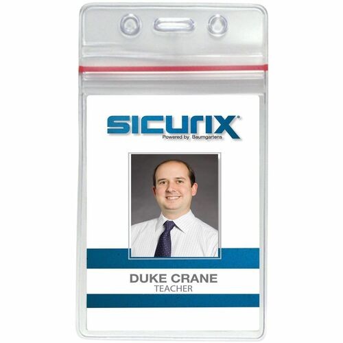 Sealable Cardholder, Vertical, 2.62 X 3.75, Clear, 50/pack